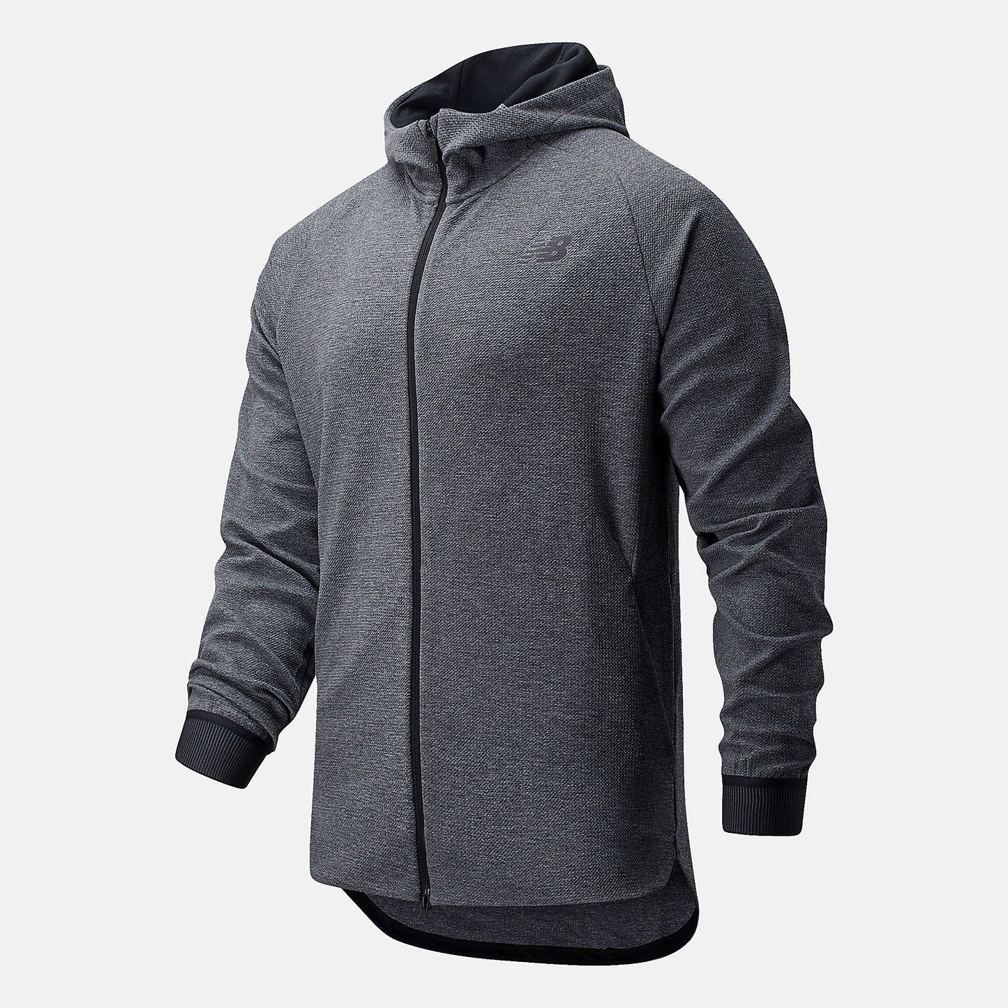 NB Basketball Finisher Full Zip | New Balance Clothing Athletic Grey/Black and White - Men