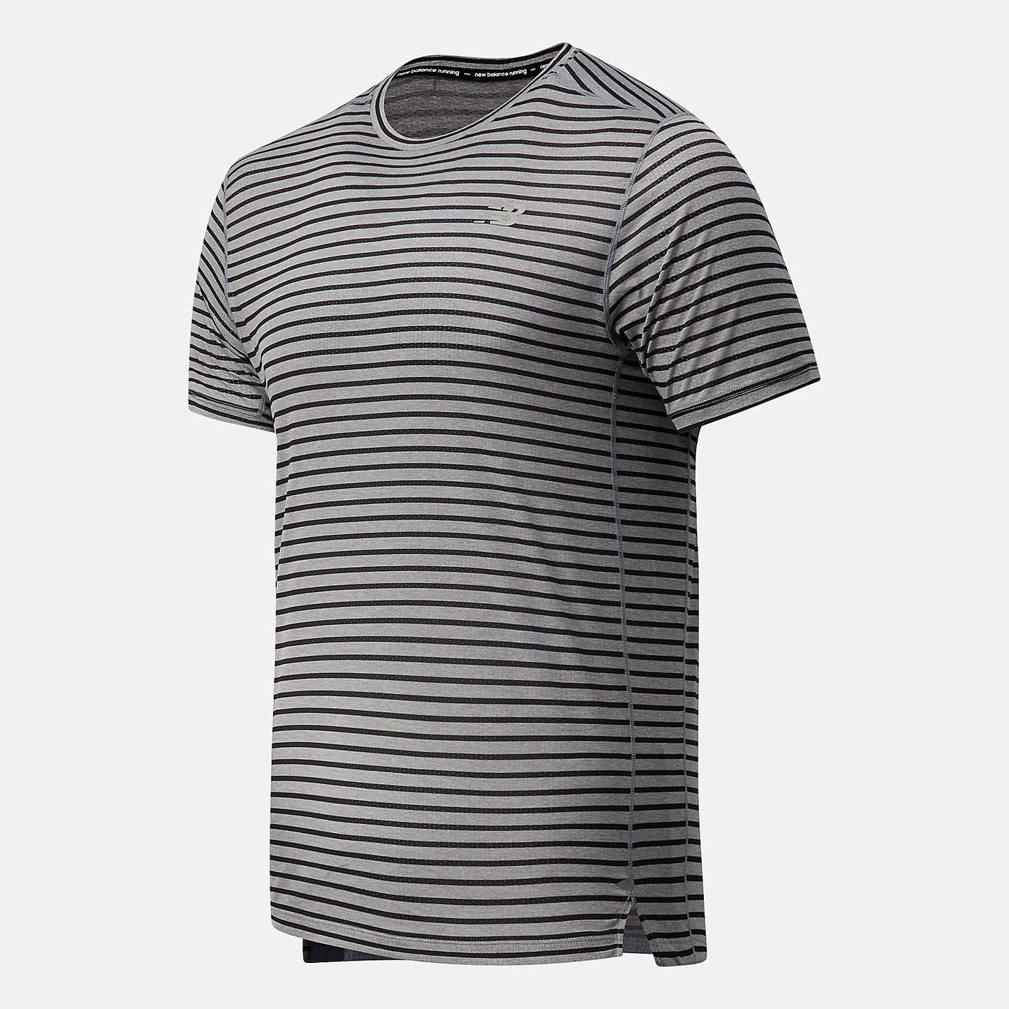 Printed Impact Run Short Sleeve | New Balance Clothing Athletic Grey/Multi Color - Men