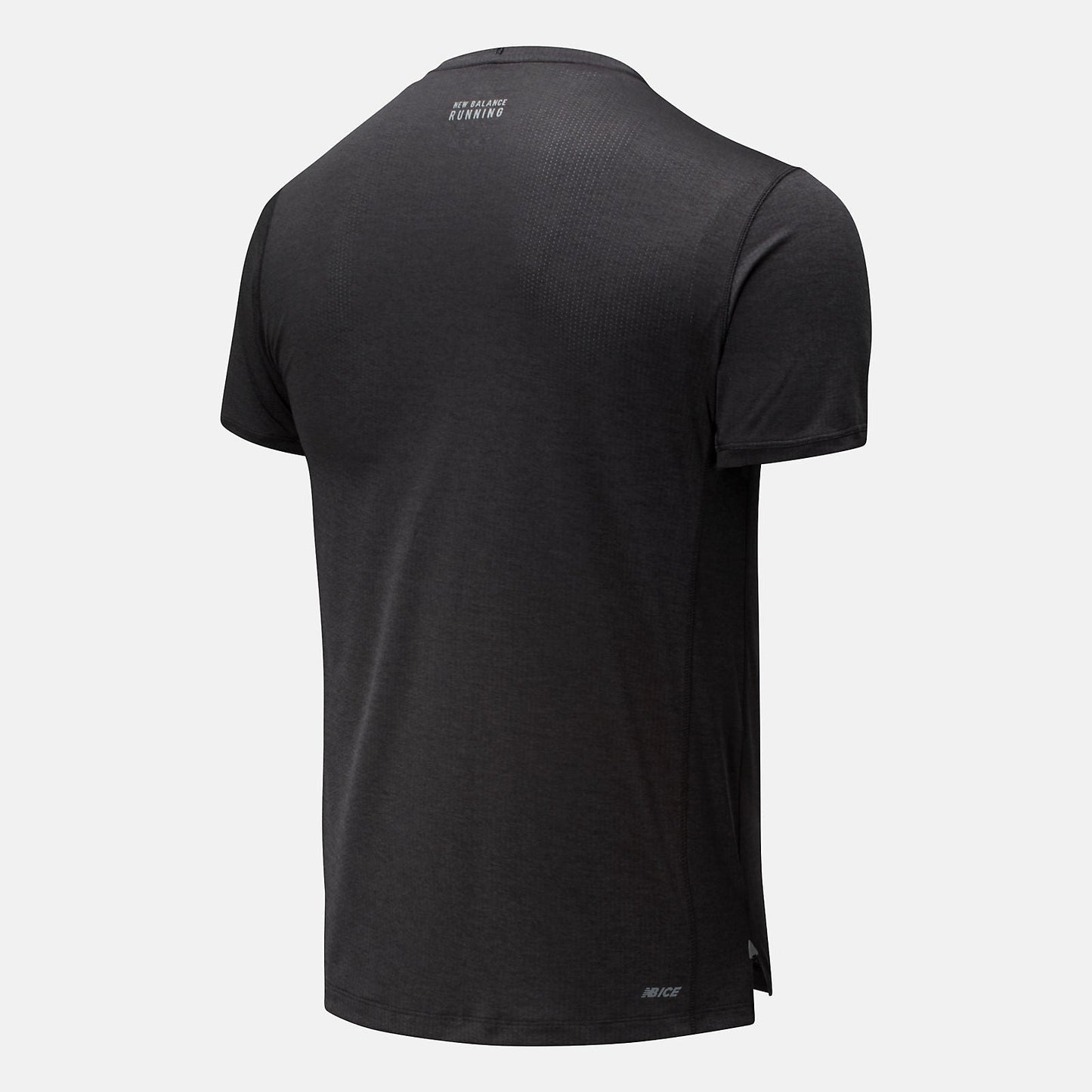 RFL Printed Impact Run Short Sleeve | New Balance Clothing Black Heather - Men