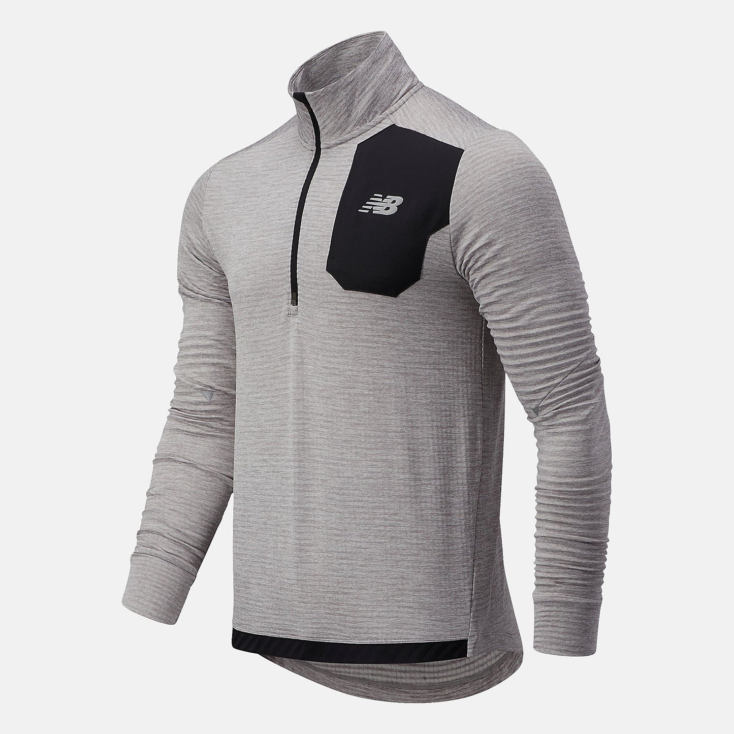NB Heat Grid Half Zip | New Balance Clothing Athletic Grey - Men