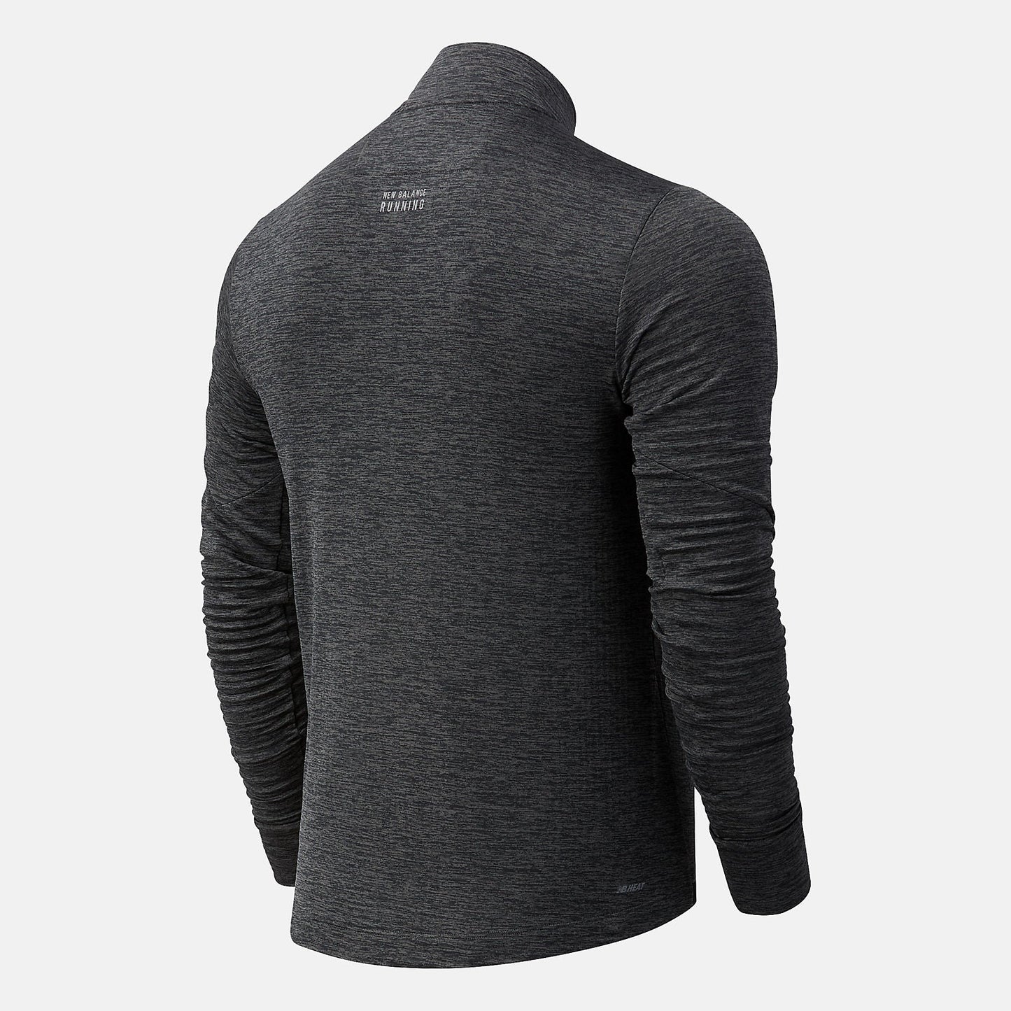 NYC Marathon Impact Run Grid Back Half Zip | New Balance Clothing Heather Charcoal - Men