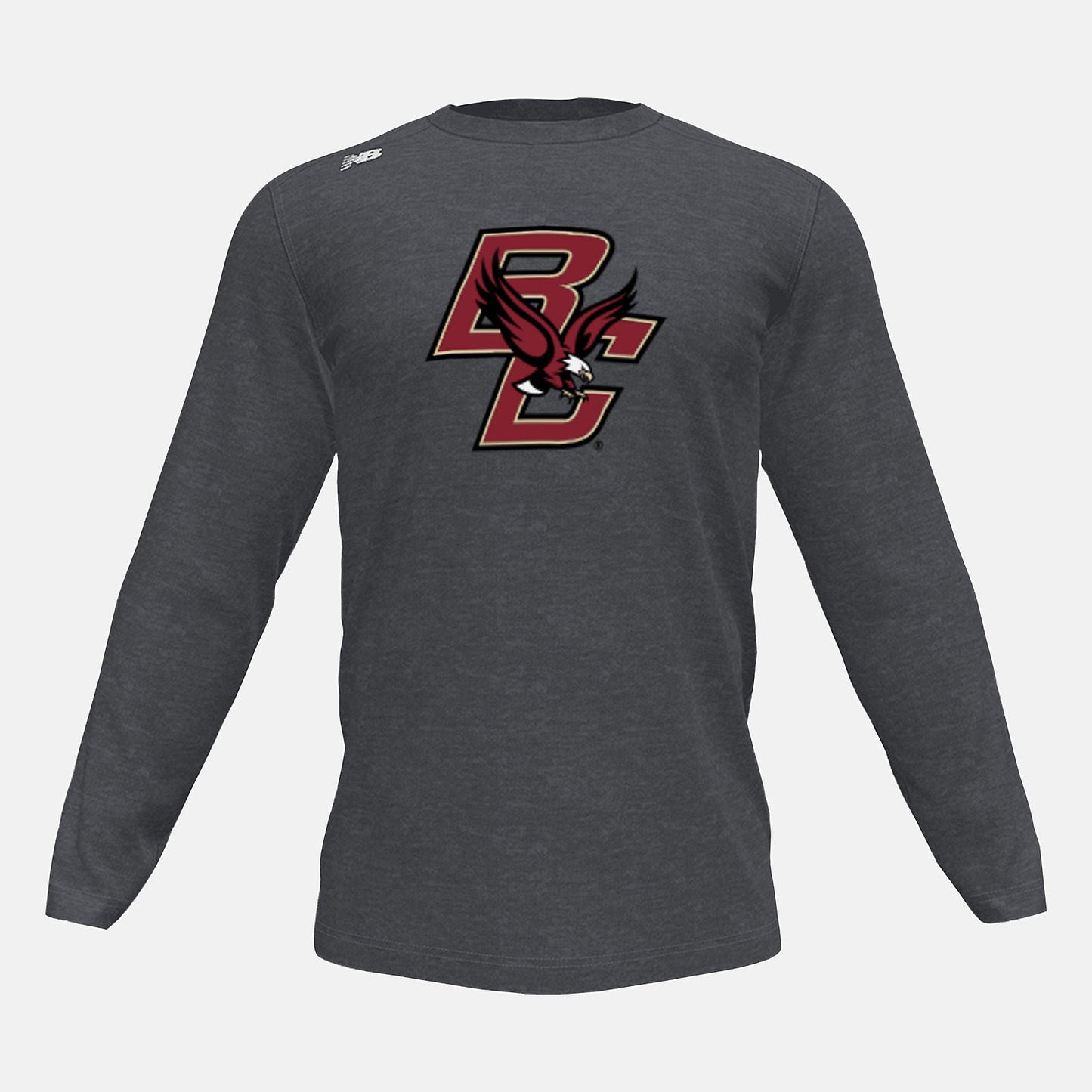 Long Sleeve Tech Tee(Boston College) | New Balance Clothing Dark Heather - Men