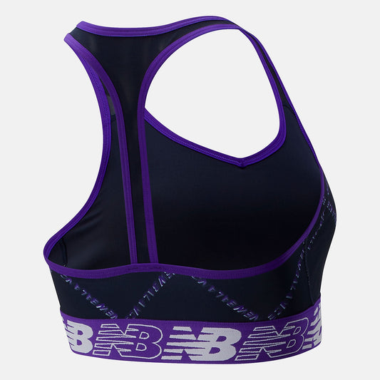 NB Pace Bra Printed 3.0 | New Balance Clothing Deep Violet - Women