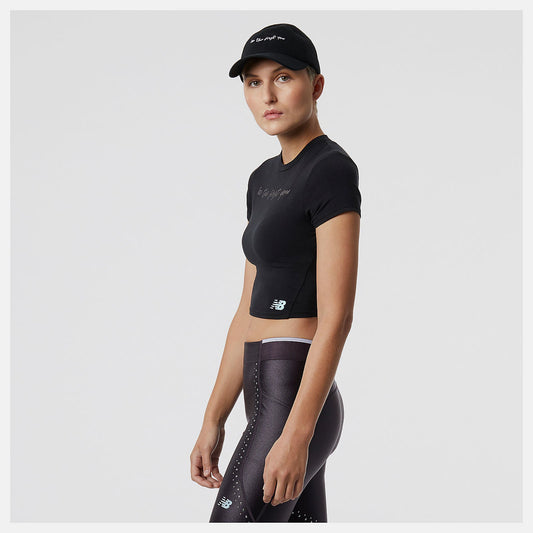 Syd Crop Tee | New Balance Clothing Black - Women
