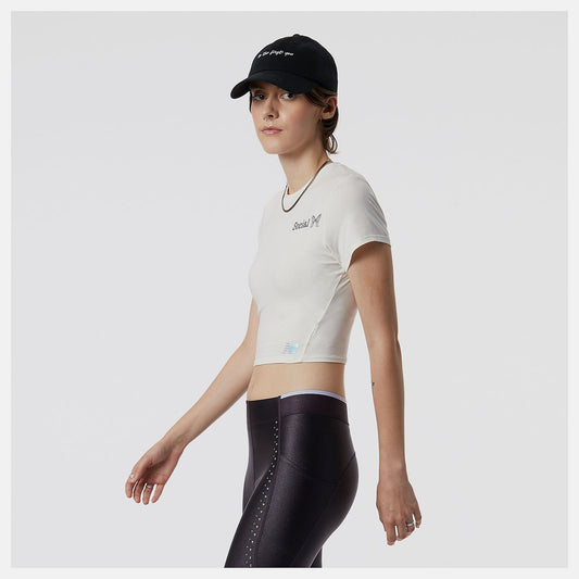 Syd Crop Tee | New Balance Clothing Sea Salt - Women
