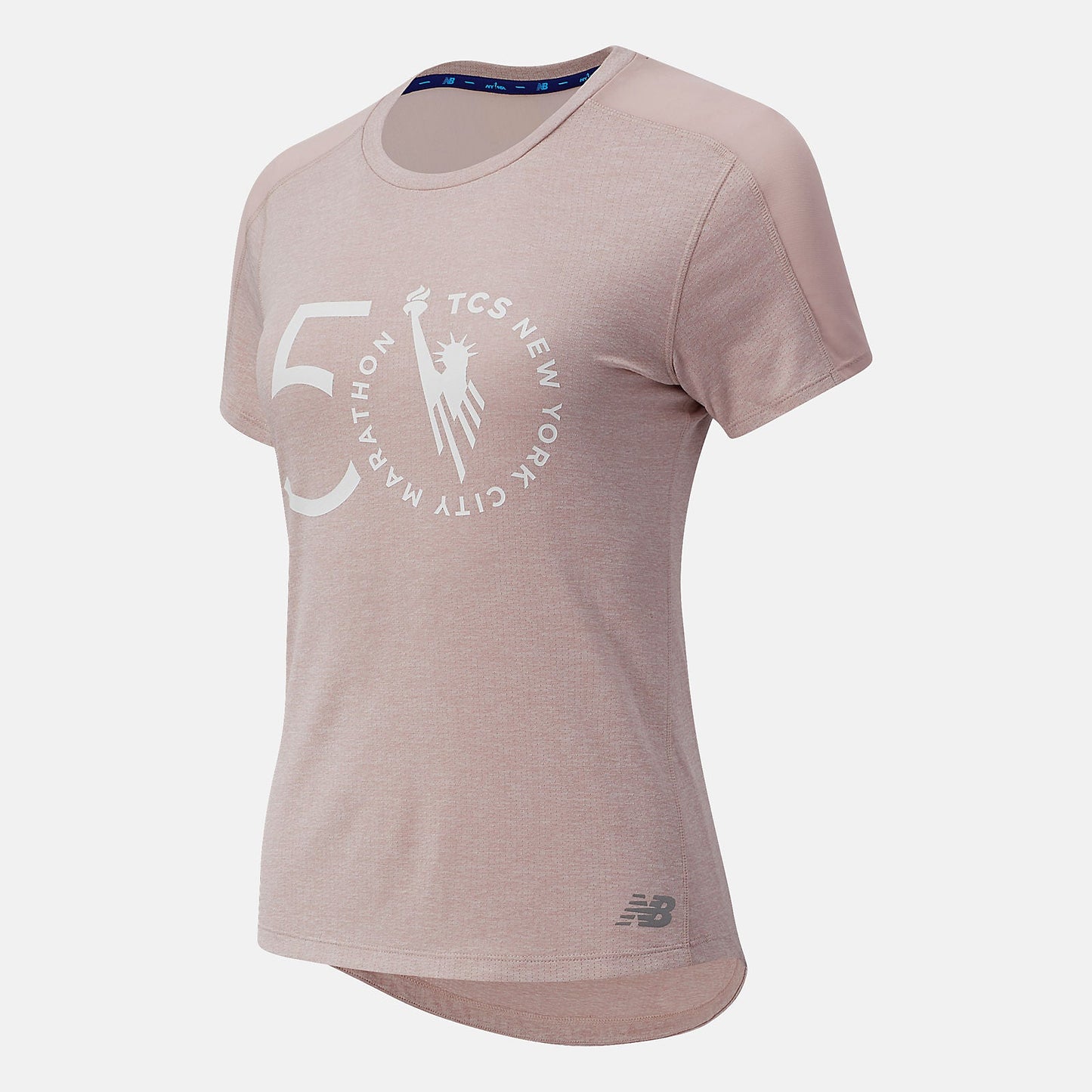 NYC Marathon Impact Run Short Sleeve | New Balance Clothing Saturn Pink - Women