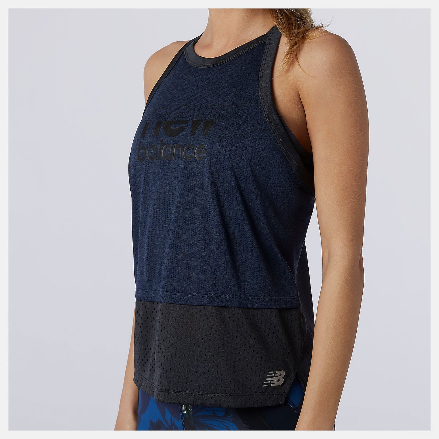 Printed Impact Run Hybrid Tank | New Balance Clothing Eclipse Heather - Women