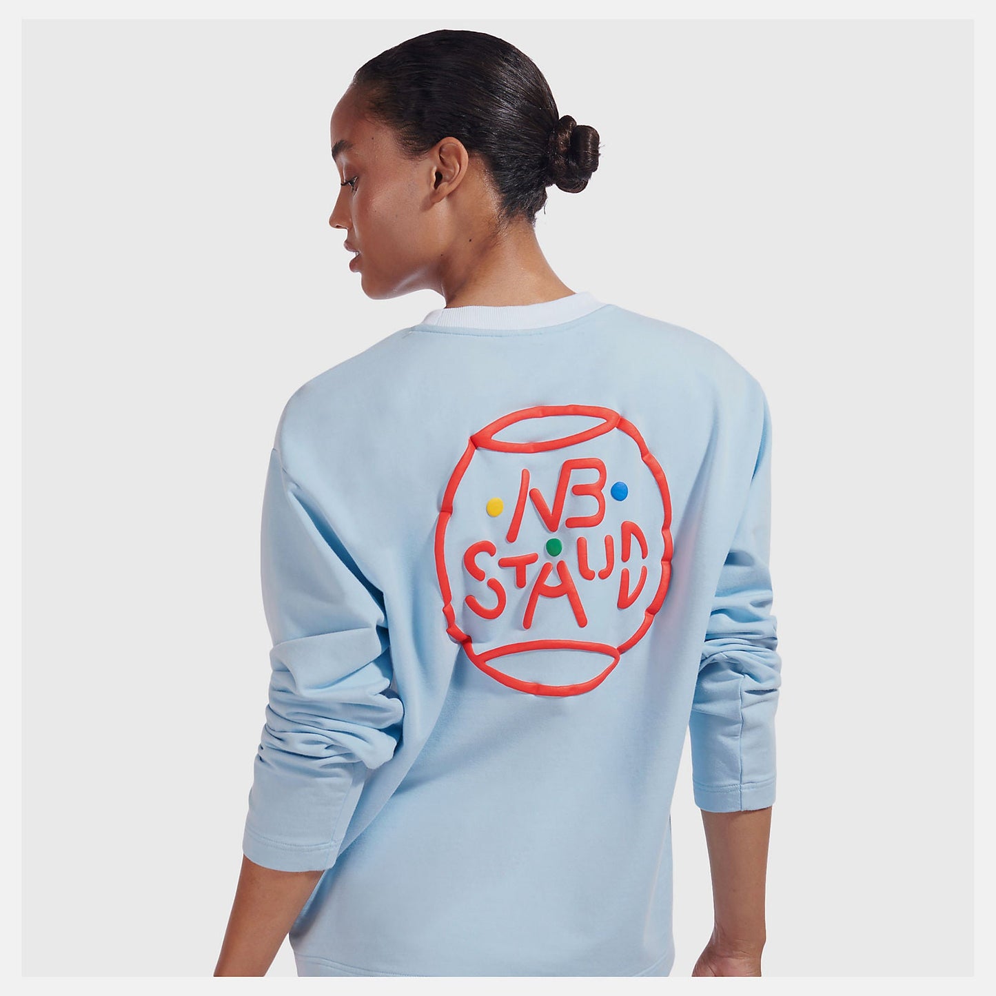 NB x Staud Sweatshirt | New Balance Clothing Baby Blue - Women
