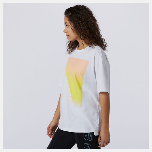 Sport Style Optiks Gradient Graphic Tee | New Balance Clothing White - Women