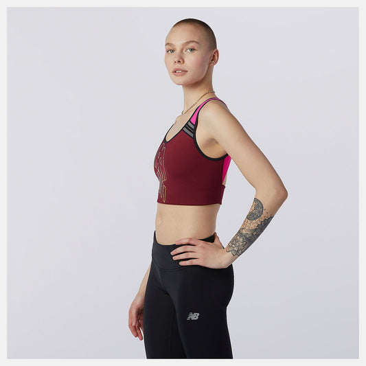 Achiever Crop Top | New Balance Clothing Garnet - Women
