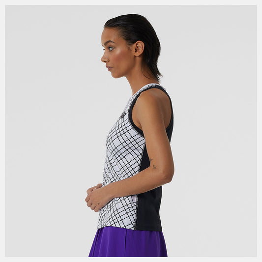 Printed Tournament Tank | New Balance Clothing White - Women