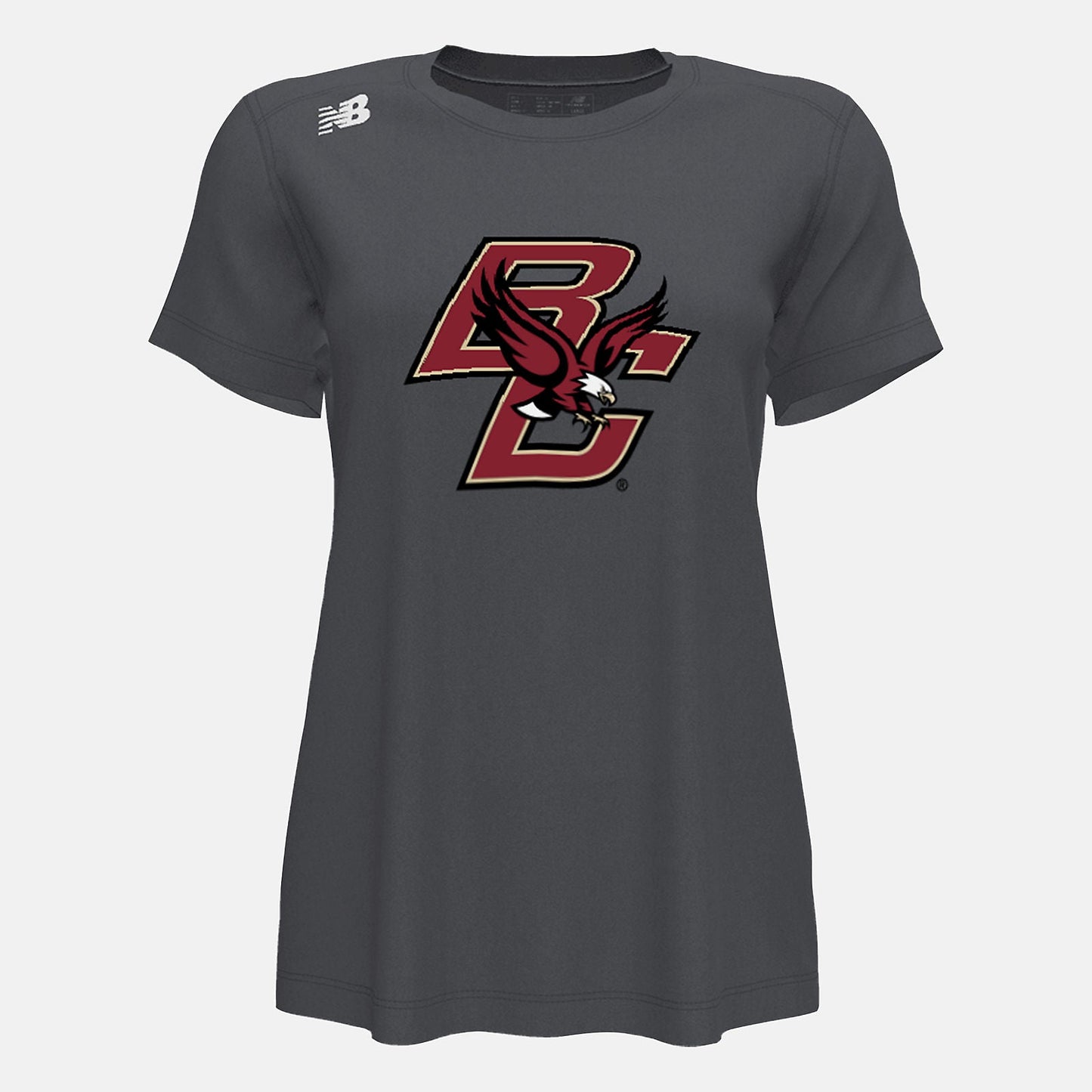 NB Short Sleeve Tech Tee(Boston College) | New Balance Clothing Dark Heather - Women
