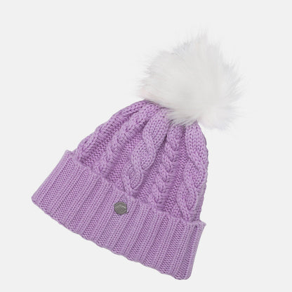 Lux Knit Pom Beanie | New Balance Accessories Kite Purple - Women