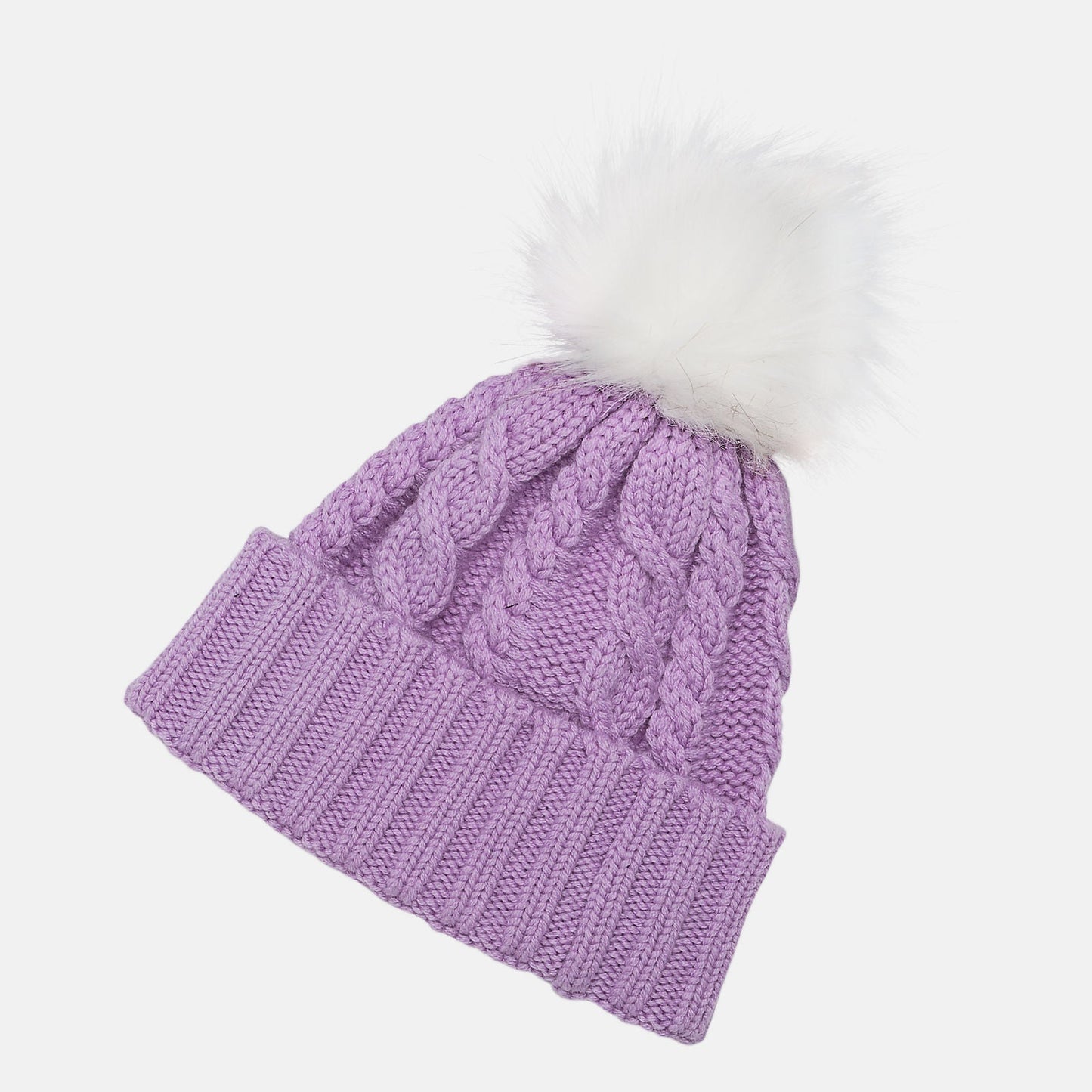 Lux Knit Pom Beanie | New Balance Accessories Kite Purple - Women