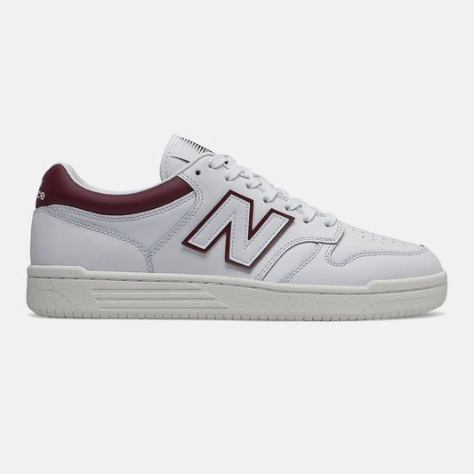BB480LV1 | New Balance Shoes White/Burgundy - Men
