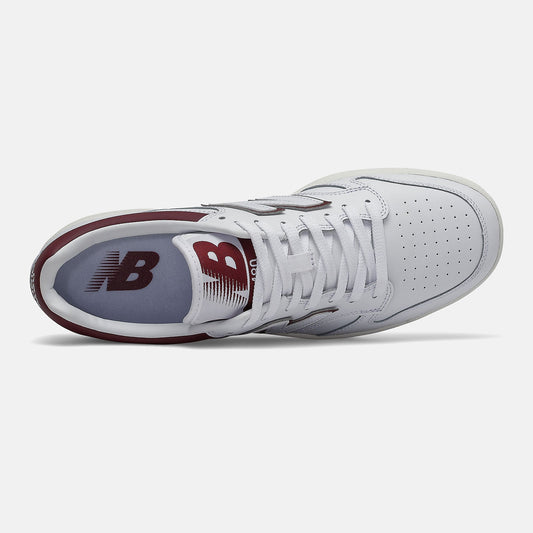 BB480LV1 | New Balance Shoes White/Burgundy - Men