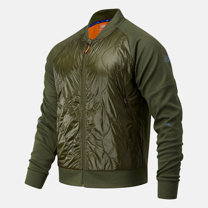 NYC Marathon Q Speed Heat Jacket | New Balance Clothing Oak Leaf Green - Men