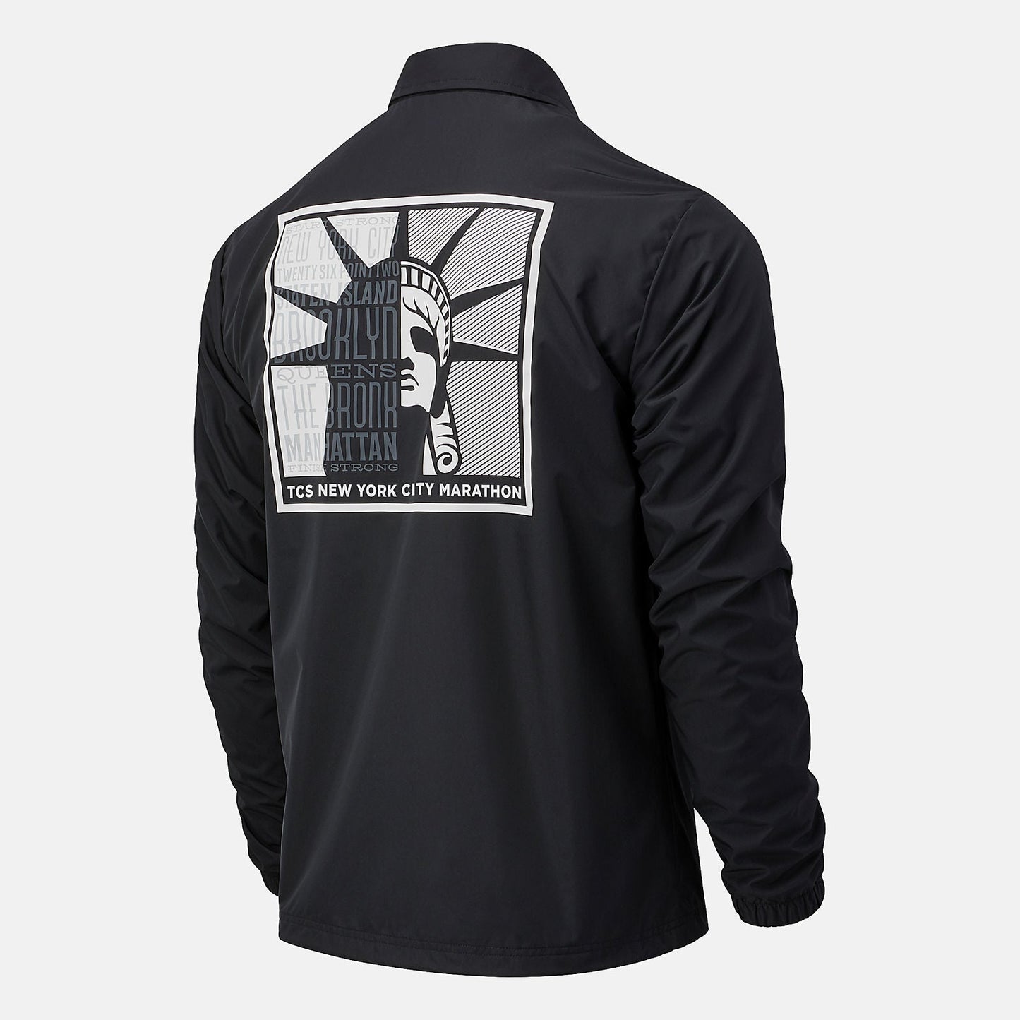 NYC Marathon Classic Coaches Jacket | New Balance Clothing Black - Men