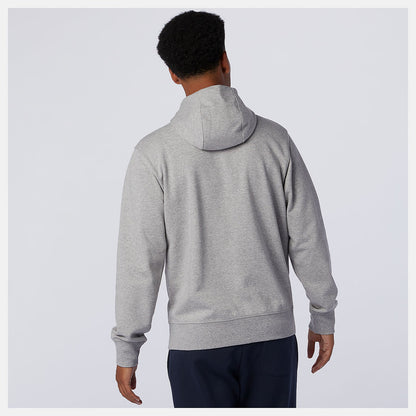 NB Essentials Stacked Full Zip Hoodie | New Balance Clothing Athletic Grey - Men