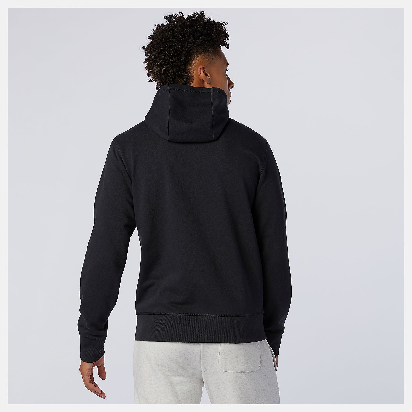 NB Essentials Stacked Full Zip Hoodie | New Balance Clothing Black - Men