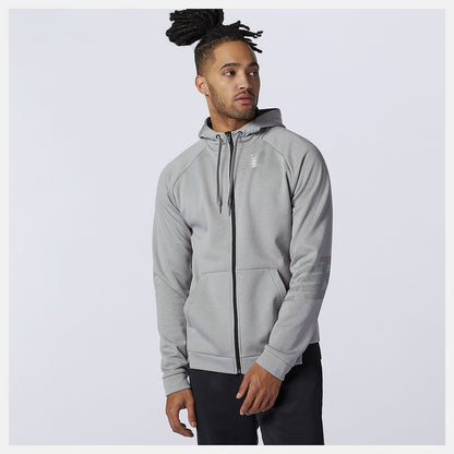 Tenacity Fleece Full Zip Hoodie | New Balance Clothing Athletic Grey - Men