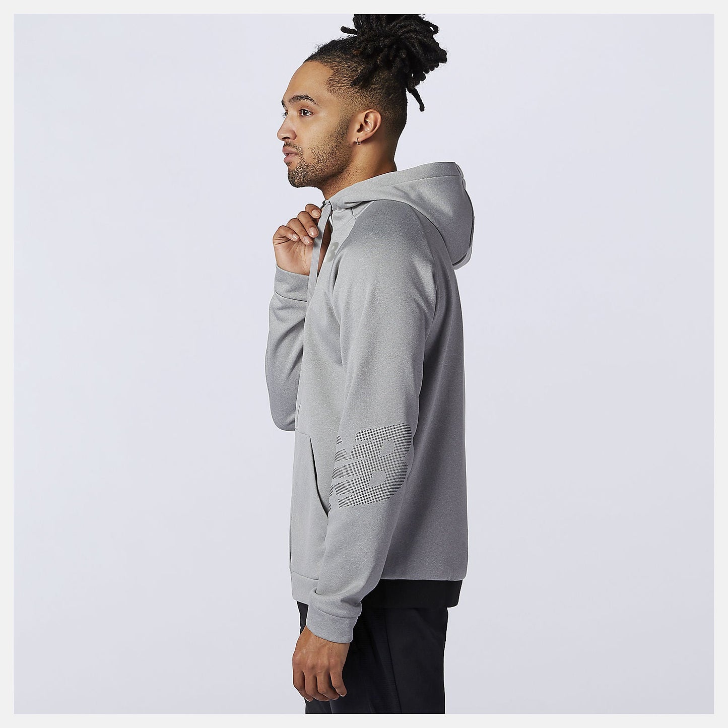Tenacity Fleece Full Zip Hoodie | New Balance Clothing Athletic Grey - Men