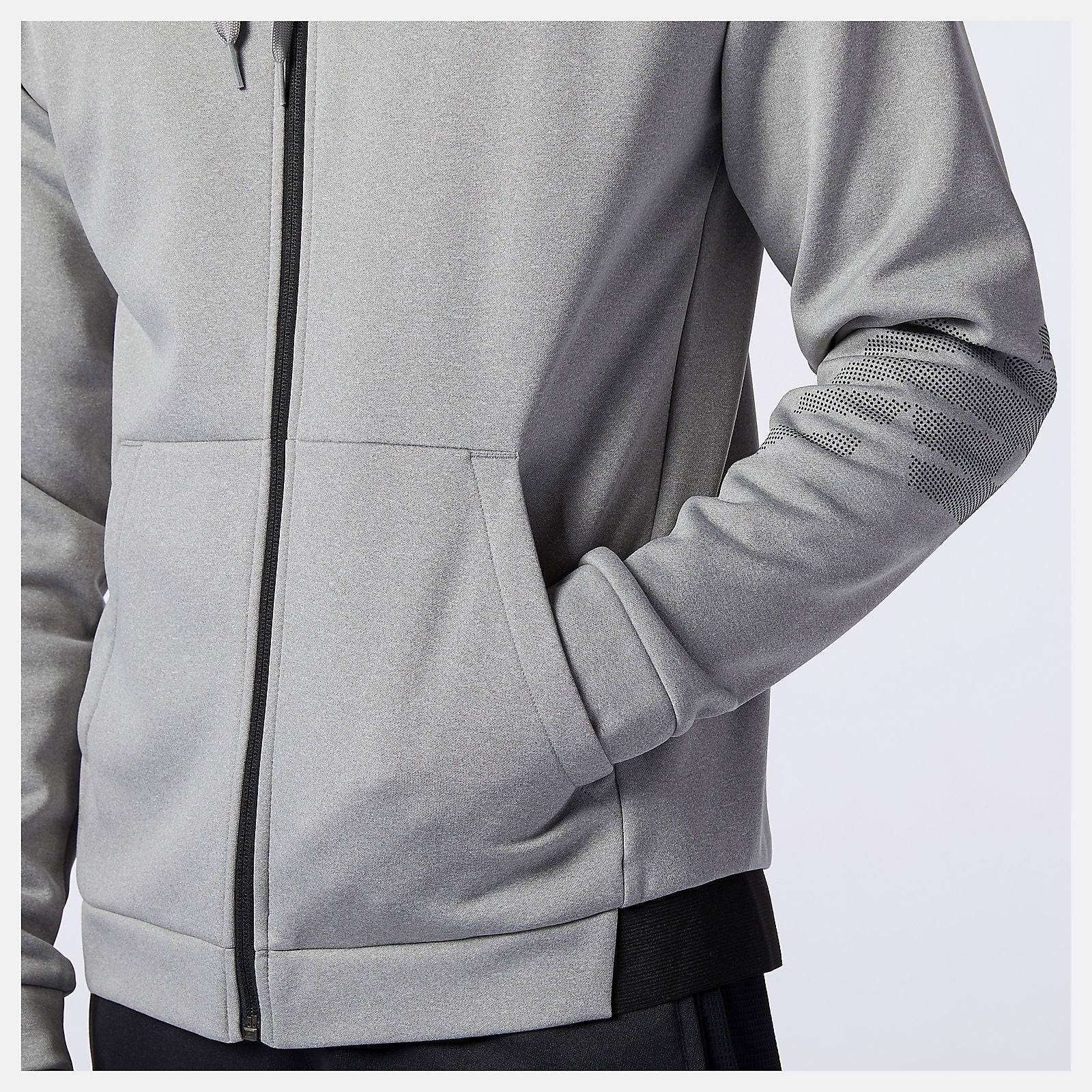Tenacity Fleece Full Zip Hoodie | New Balance Clothing Athletic Grey - Men