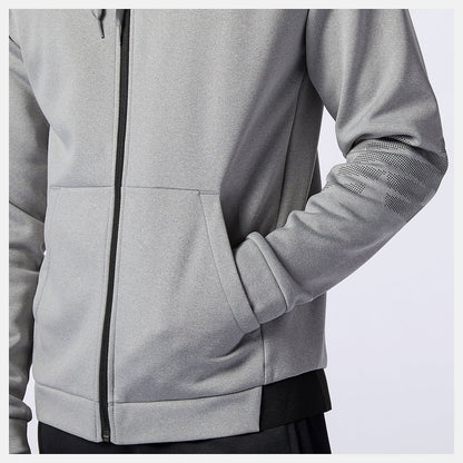 Tenacity Fleece Full Zip Hoodie | New Balance Clothing Athletic Grey - Men