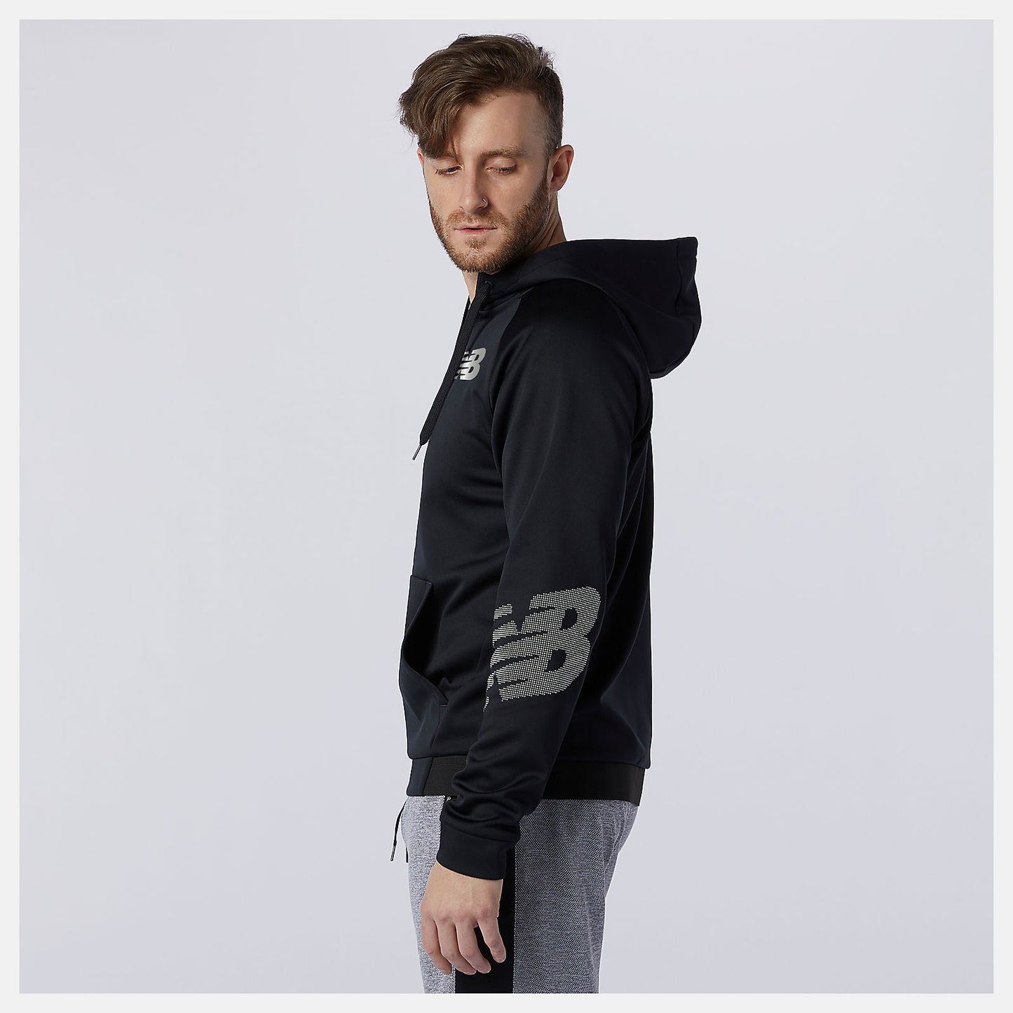 Tenacity Fleece Full Zip Hoodie | New Balance Clothing Black - Men