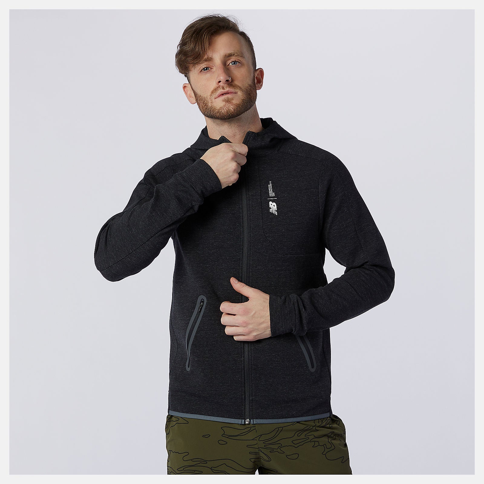 Fortitech Fleece Full Zip | New Balance Clothing Black Heather - Men