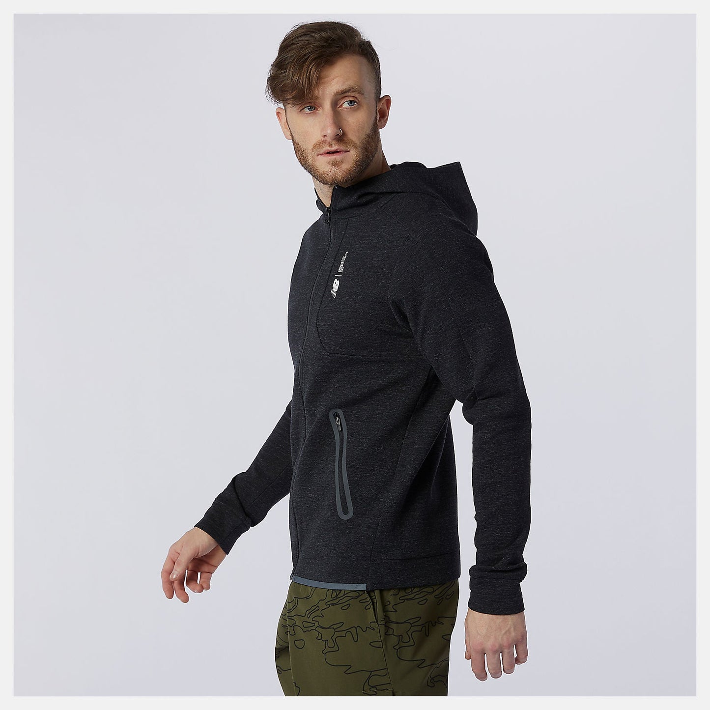Fortitech Fleece Full Zip | New Balance Clothing Black Heather - Men