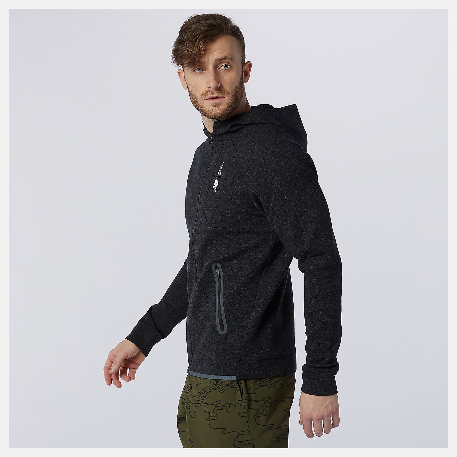 Fortitech Fleece Full Zip | New Balance Clothing Black Heather - Men