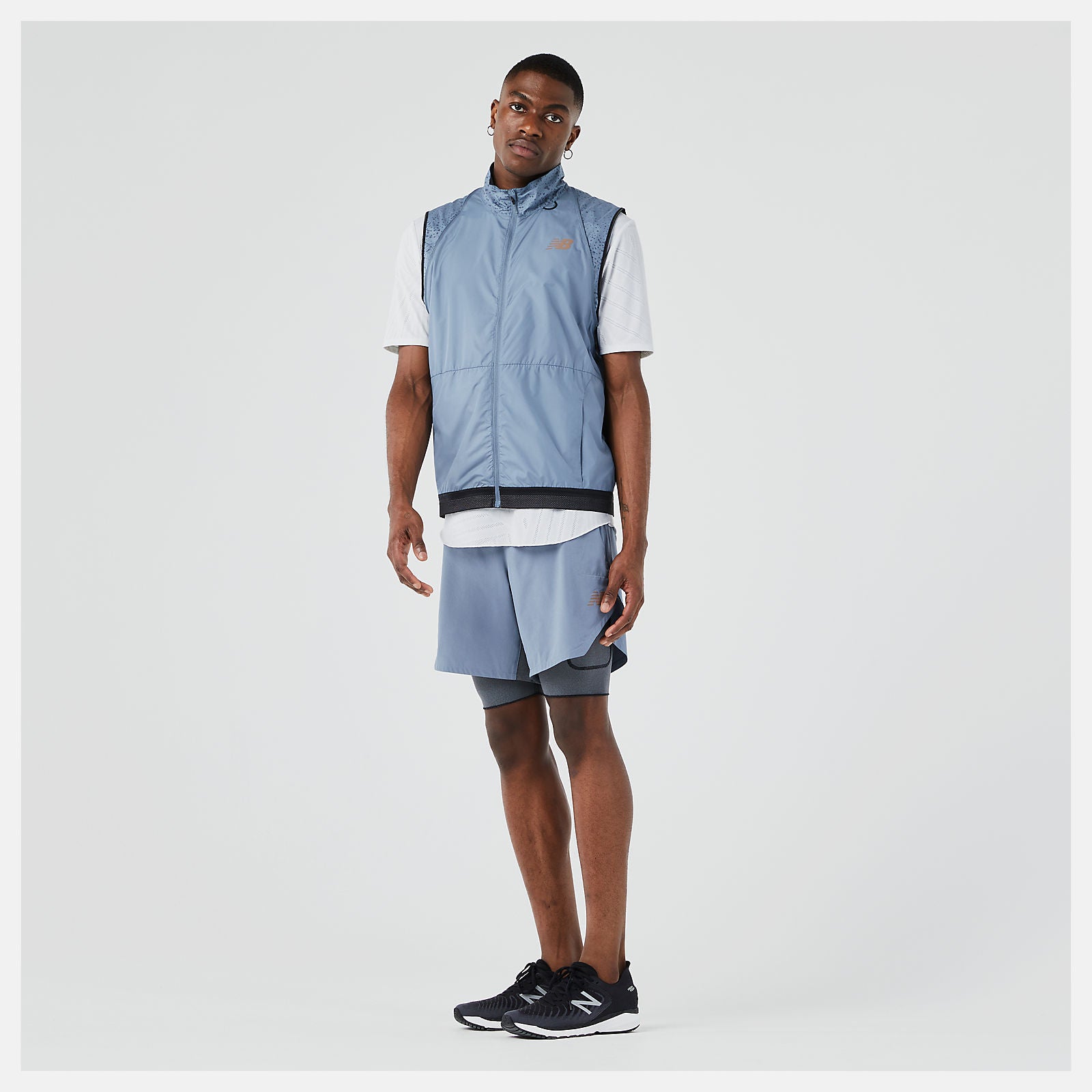 PMV Portable Jacket | New Balance Clothing Ocean Grey - Men