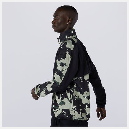 NB Essentials Camo Anorak | New Balance Clothing Black/Magnet - Men