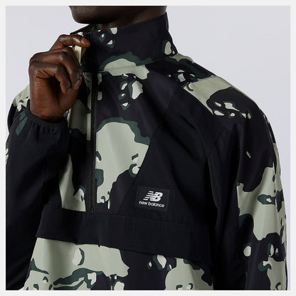NB Essentials Camo Anorak | New Balance Clothing Black/Magnet - Men