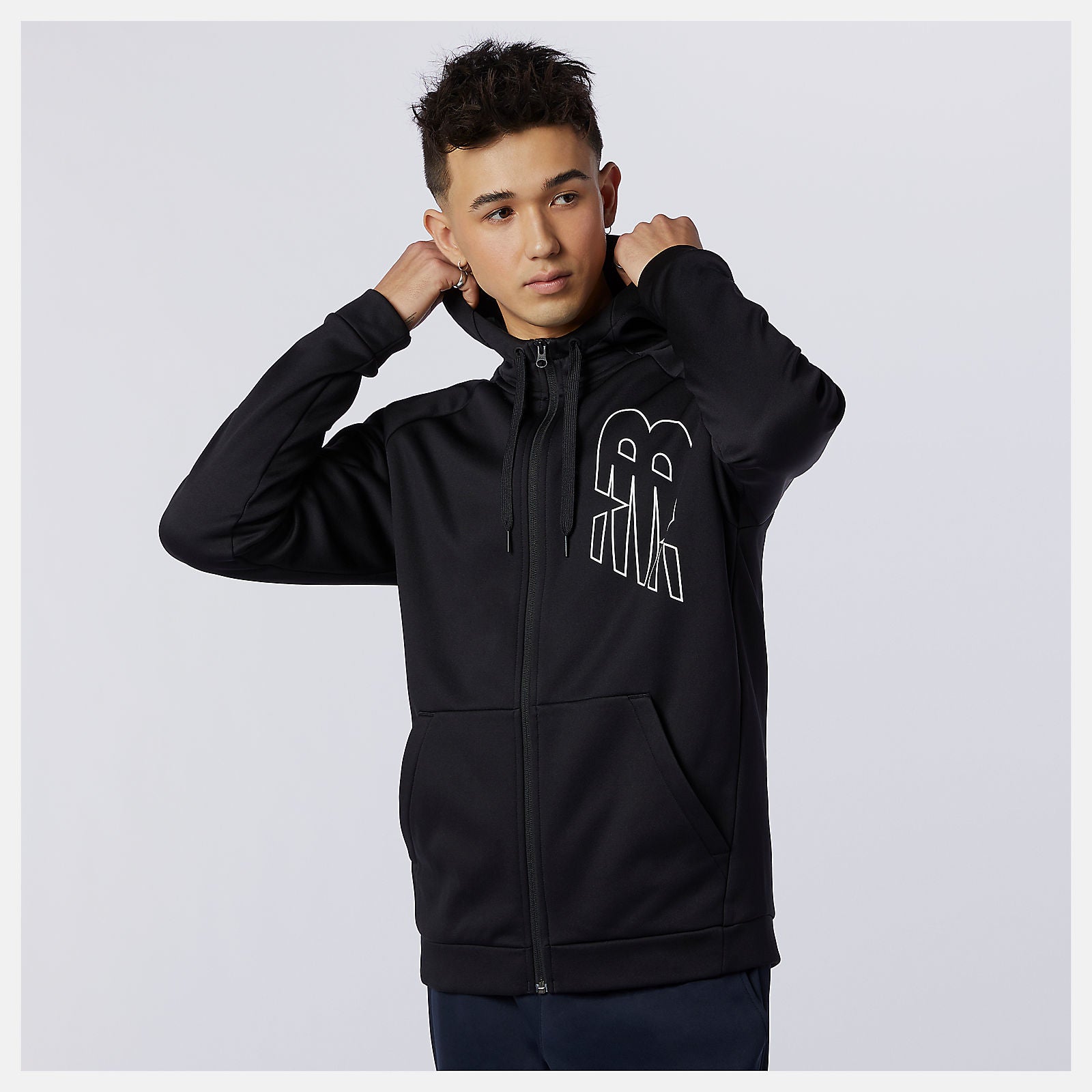 Tenacity Performance Fleece Full Zip | New Balance Clothing Black - Men