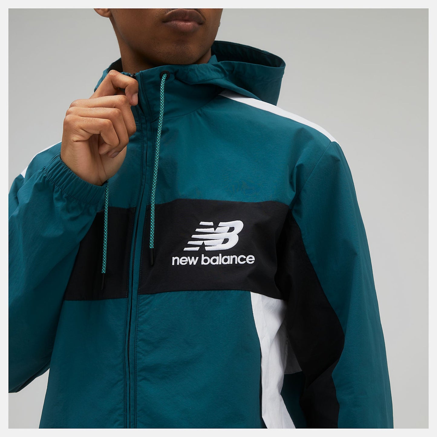 NB Athletics Higher Learning Windbreaker | New Balance Clothing Teal - Men