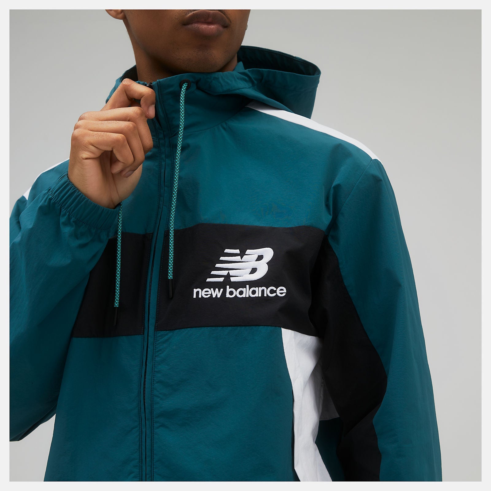 NB Athletics Higher Learning Windbreaker | New Balance Clothing Teal - Men
