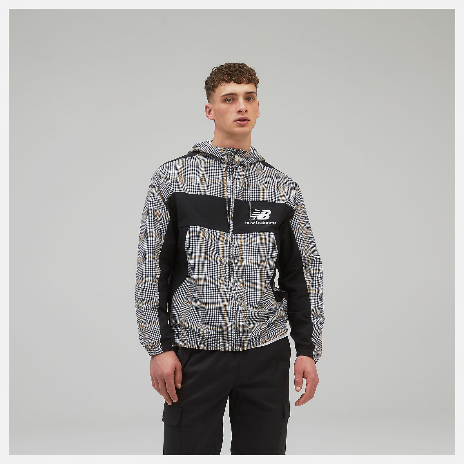 NB Athletics Higher Learning Windbreaker AOP | New Balance Clothing Timberwolf - Men