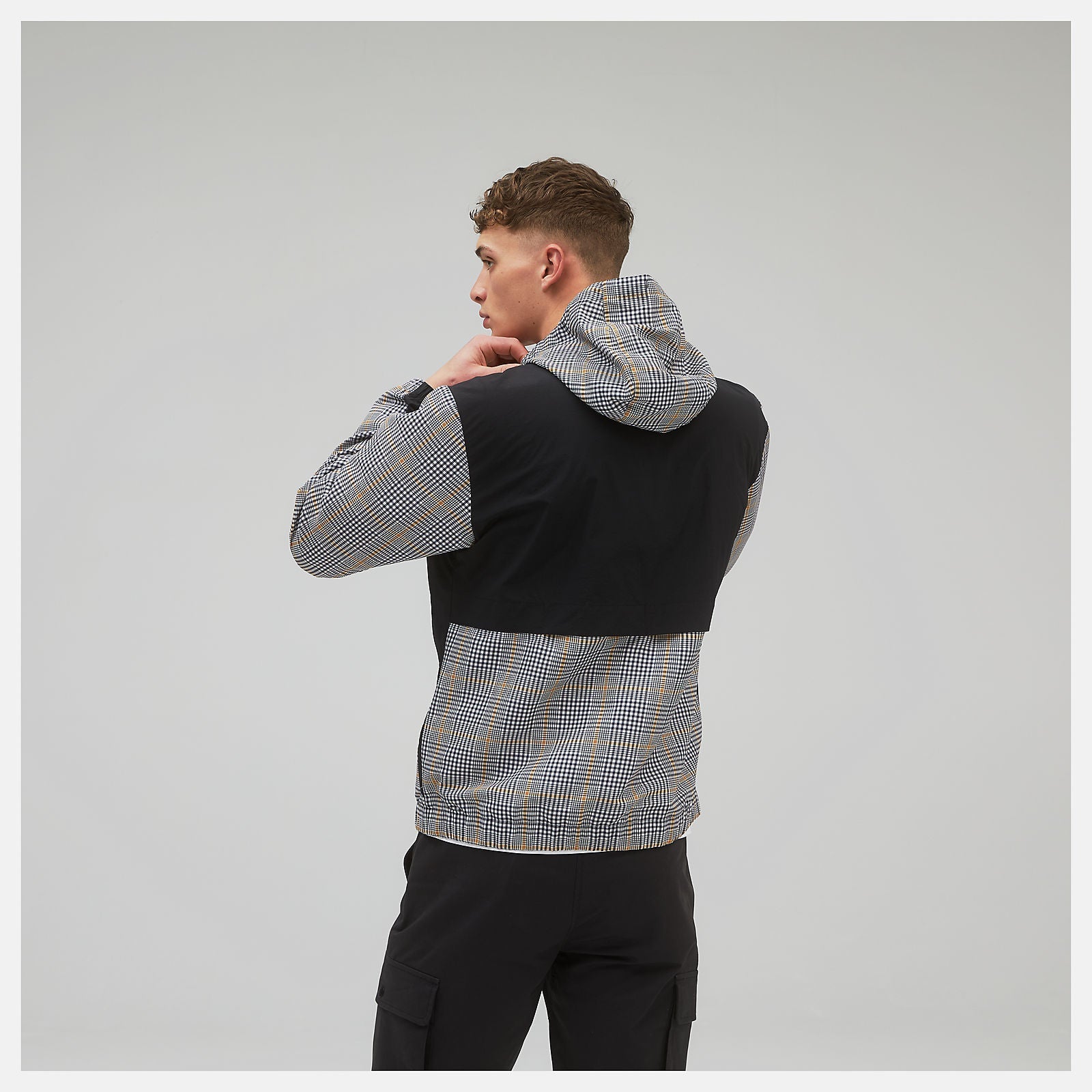 NB Athletics Higher Learning Windbreaker AOP | New Balance Clothing Timberwolf - Men