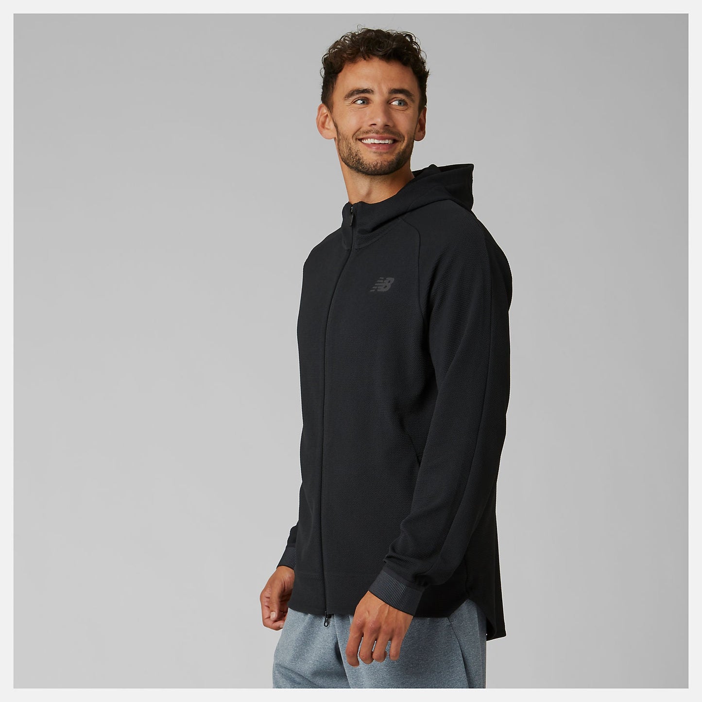 NB Basketball Finisher Full Zip | New Balance Clothing Black/White - Men