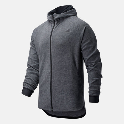 NB Basketball Finisher Full Zip | New Balance Clothing Athletic Grey/Black and White - Men