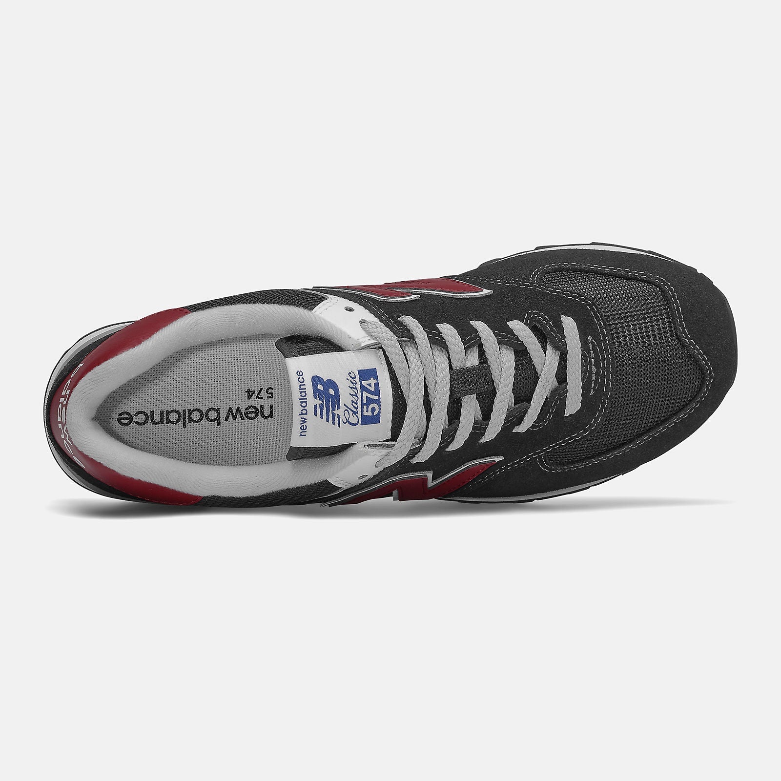 574 | New Balance Shoes Black/NB Scarlet - Men