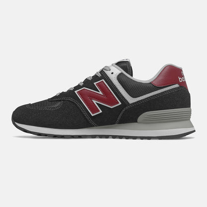 574 | New Balance Shoes Black/NB Scarlet - Men