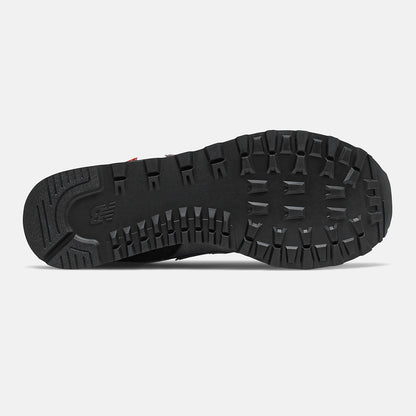 574 | New Balance Shoes Black/Velocity Red - Men