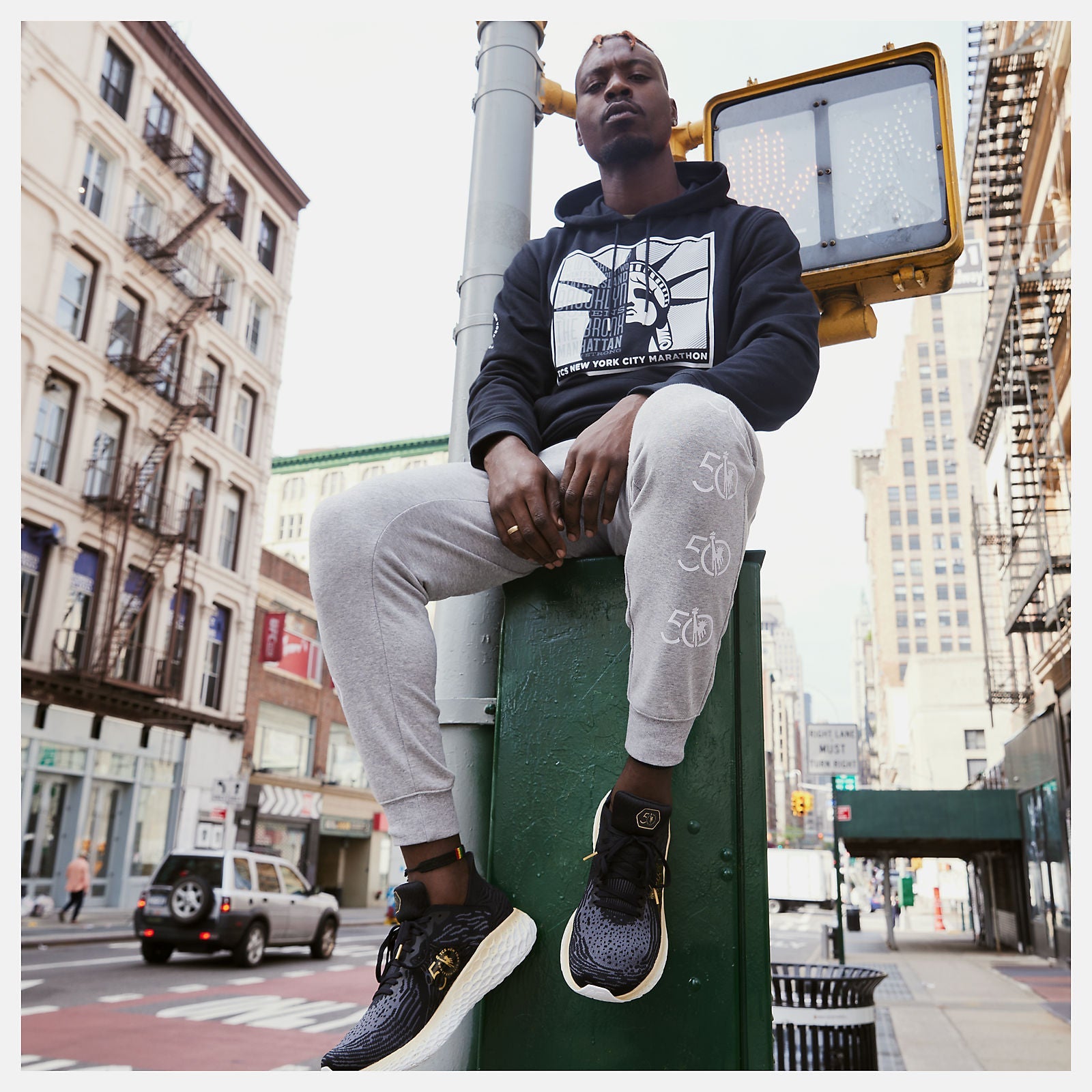 NYC Marathon Essentials Stack Pack Sweatpant | New Balance Clothing Athletic Grey - Men