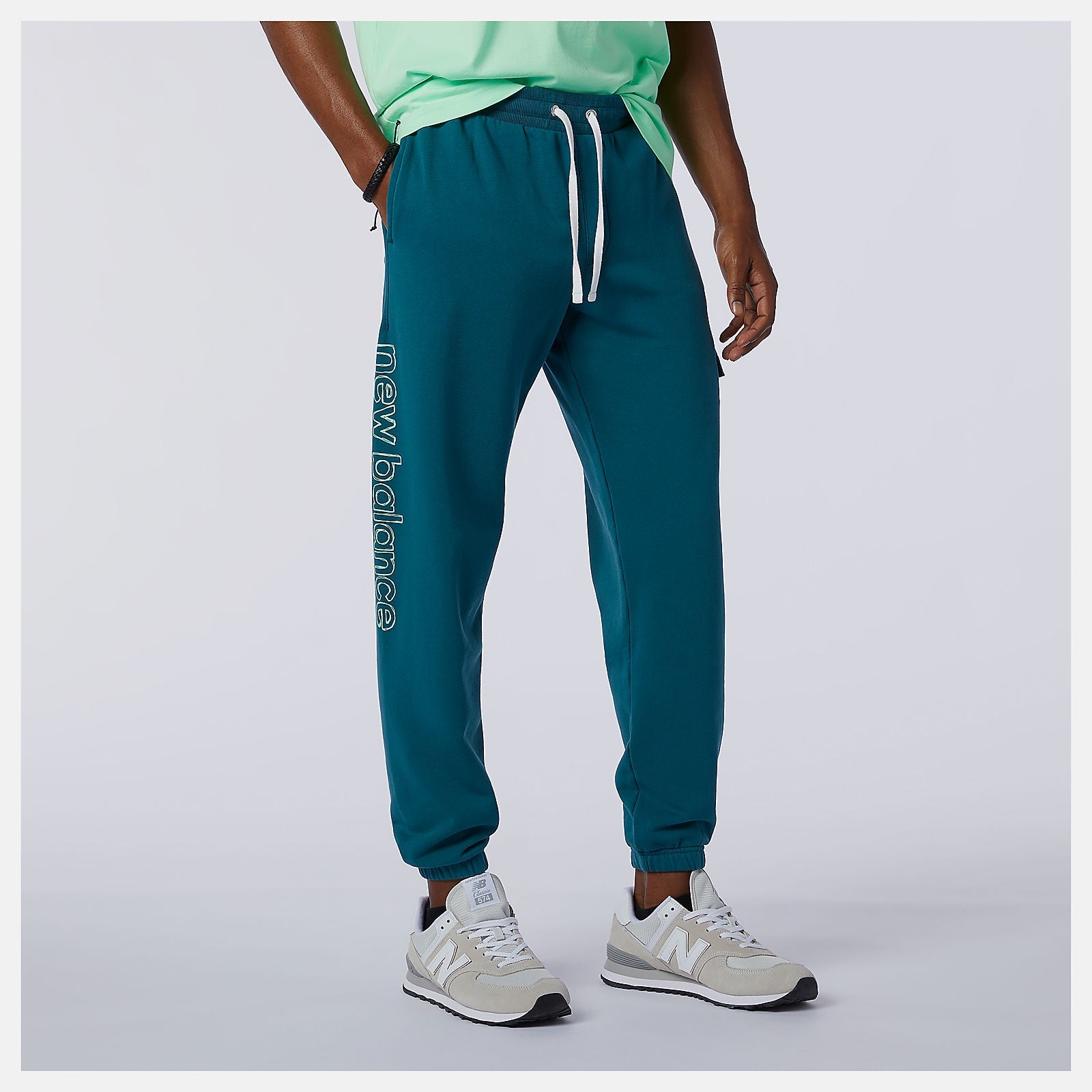 NB Athletics Clash Sweatpant | New Balance Clothing Mountain Teal - Men