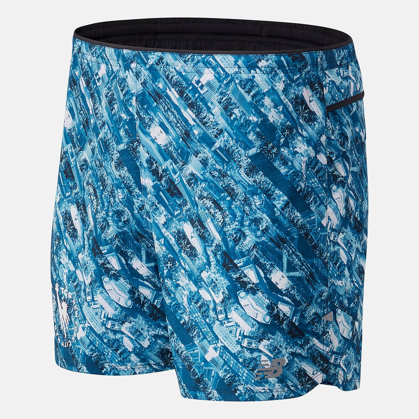 NYC Marathon Printed Impact Run 5 Inch Short | New Balance Clothing Rogue Wave - Men