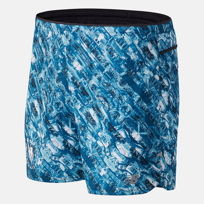 NYC Marathon Printed Impact Run 5 Inch Short | New Balance Clothing Rogue Wave - Men