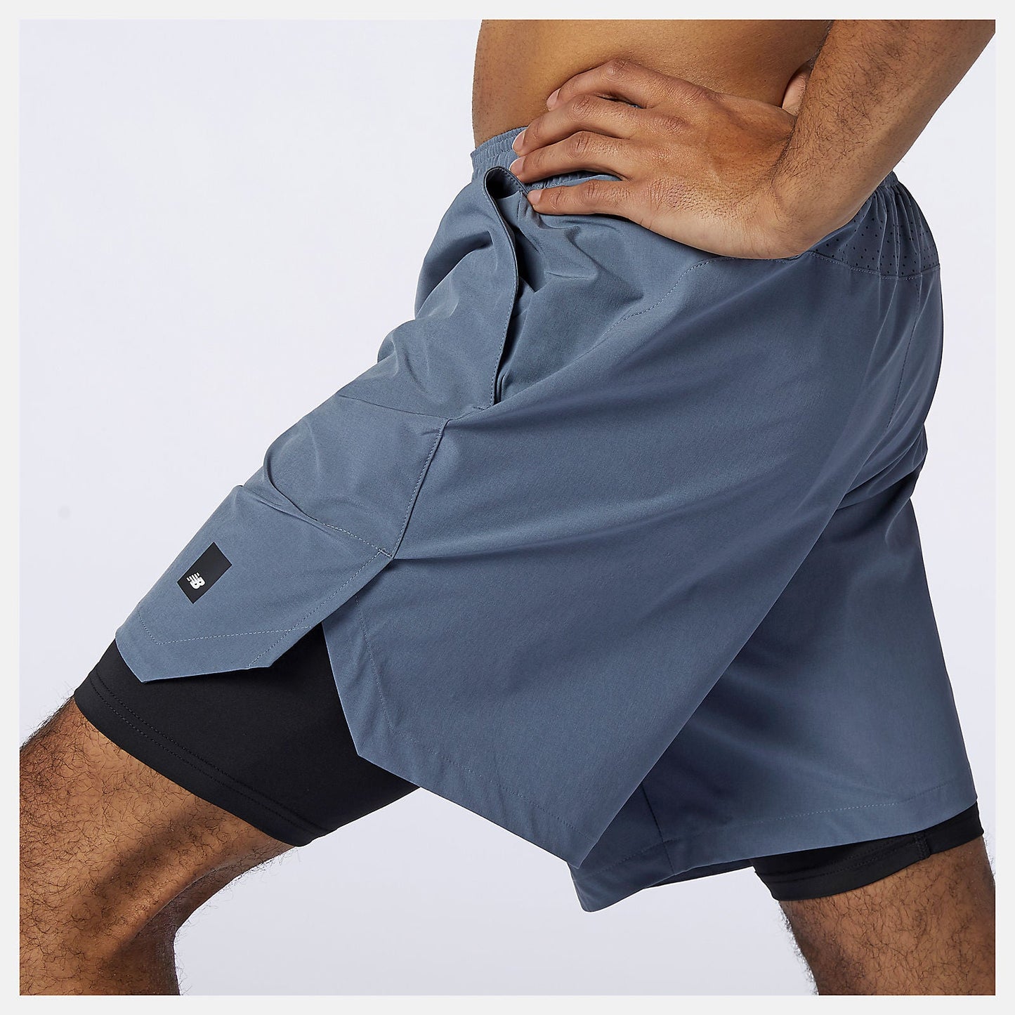 Fortitech 7 inch 2 In 1 Short | New Balance Clothing Ocean Grey - Men